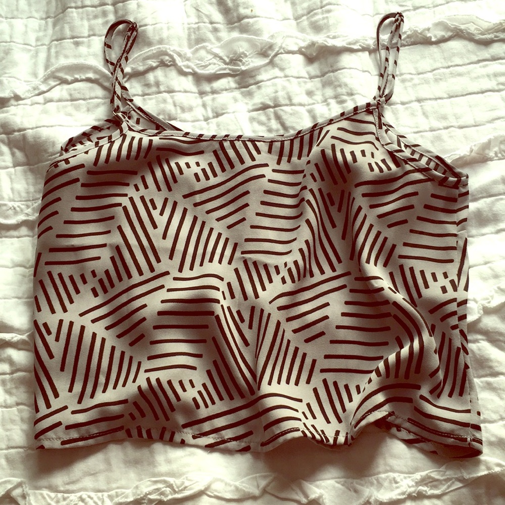Flowy crop top powder blue and black